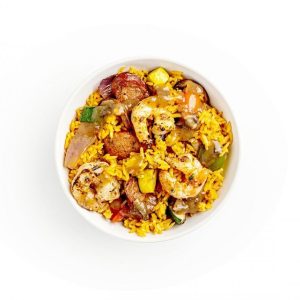 Bundle: Shrimp and Smoked Andouille Sausage Jambalaya + Grilled Flank Steak Rice-Bowl - 4 Meal Pack